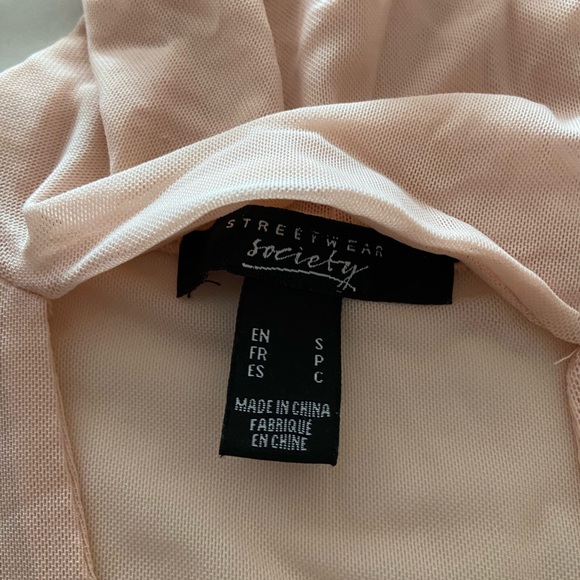 Blush pink mesh bodysuit - Picture 3 of 3